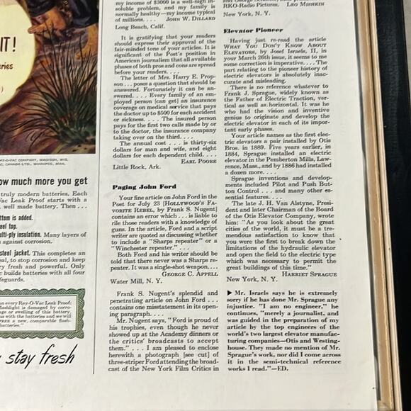 Vintage 1950? Saturday Evening Post Ethyl Gasoline Bird Stamp Advertisement - Picture 14 of 14